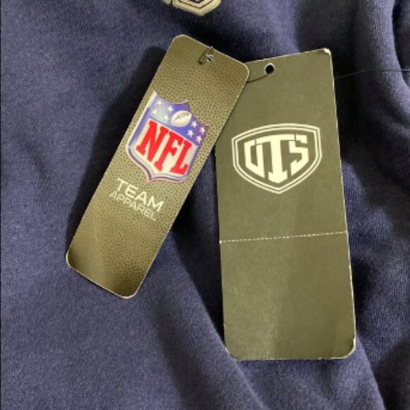 NFL Team Apparel Women’s LA RAMS OTS Fleece 1/4 Zip Foil Sweatshirt Size L - Picture 6 of 7